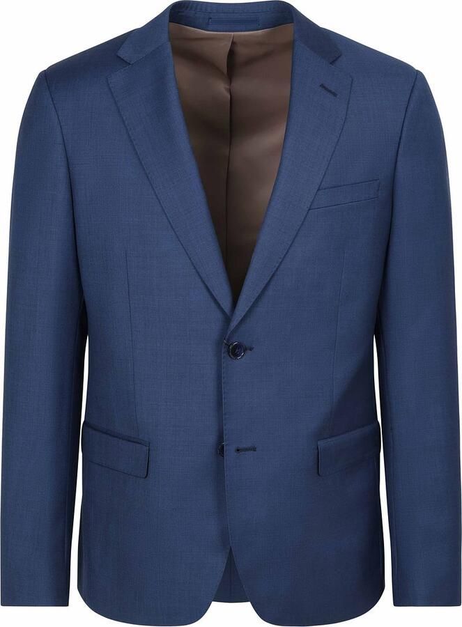 Suitable Sharkskin Kostuum Wol Royal Blauw - Foto 4