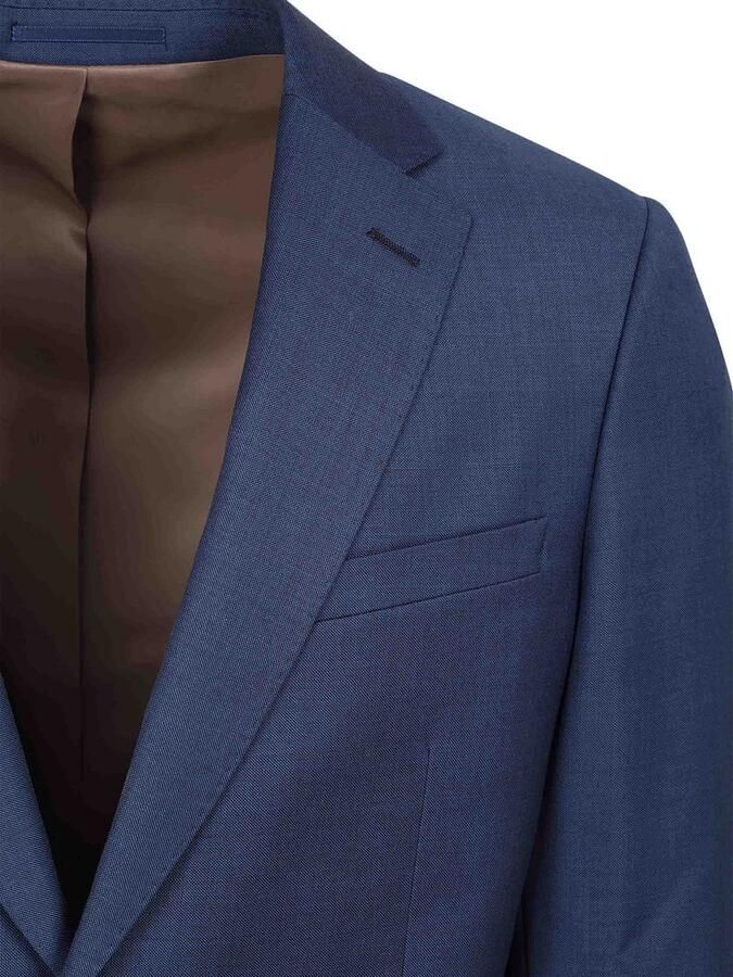 Suitable Sharkskin Kostuum Wol Royal Blauw - Foto 2