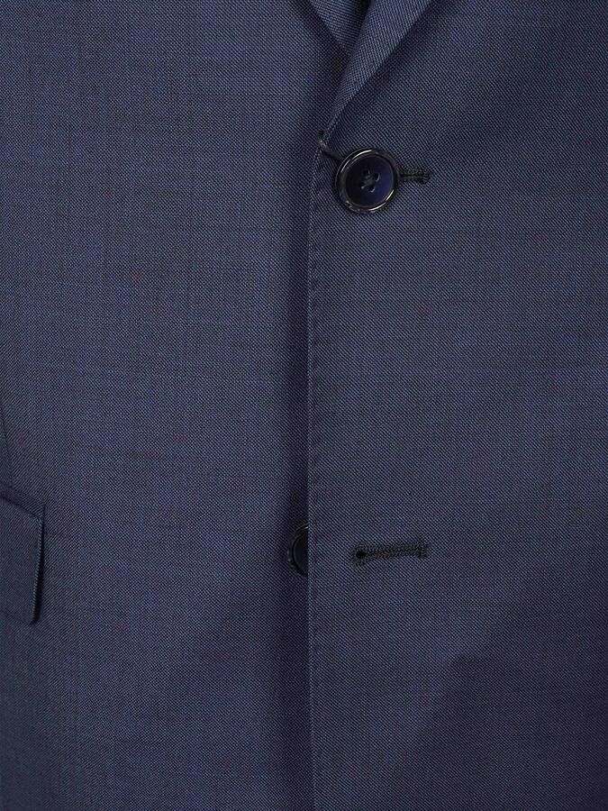 Suitable Sharkskin Kostuum Wol Royal Blauw - Foto 3