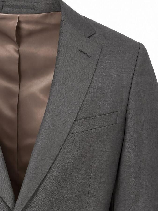 Suitable Sharkskin Kostuum Wol Taupe - Foto 2
