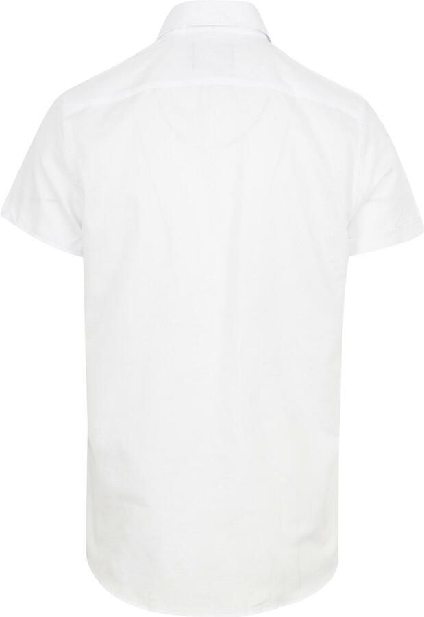 Suitable Short Sleeve Overhemd Linnen Wit - Foto 3