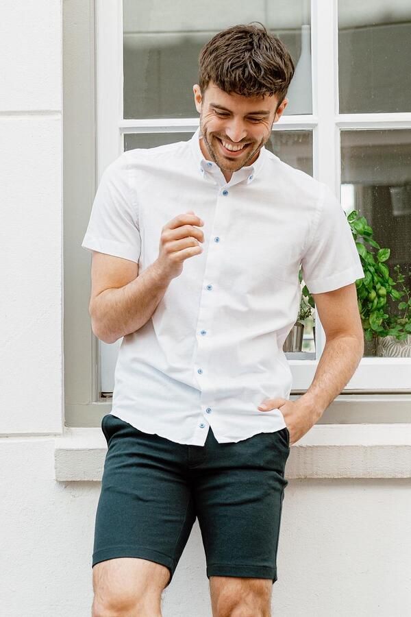 Suitable Shortsleeve Overhemd Wit - Foto 4