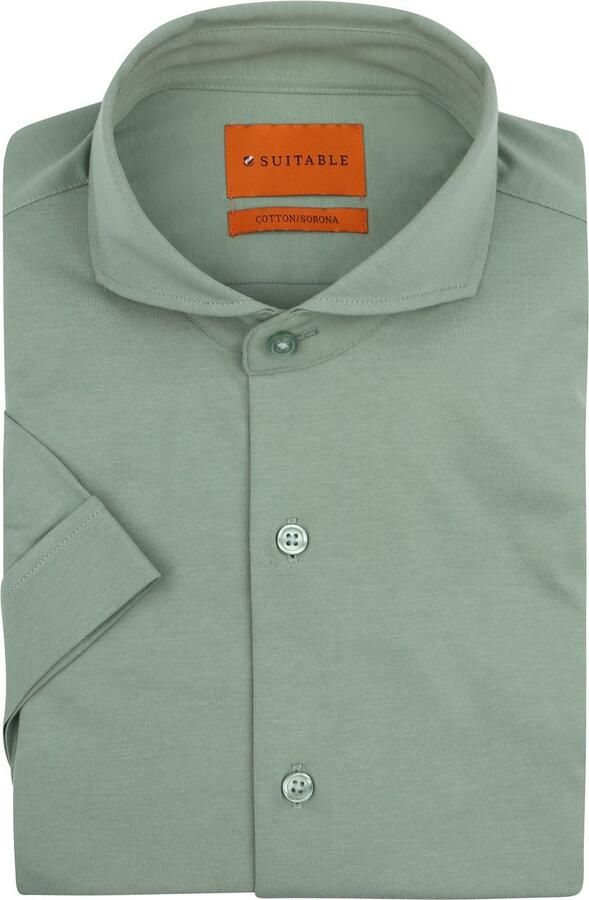 Suitable Shortsleeve Sorona Overhemd Erik Groen - Foto 5