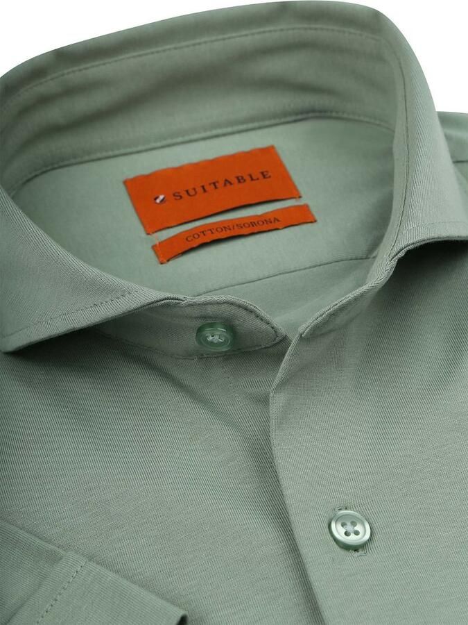 Suitable Shortsleeve Sorona Overhemd Erik Groen - Foto 4