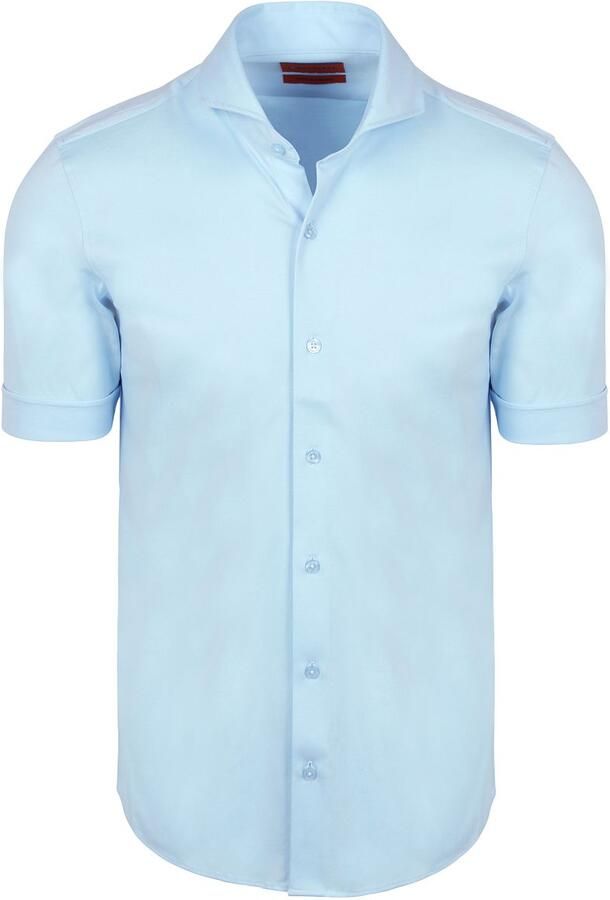 Suitable Overhemd Korte Mouw Shortsleeve Sorona Overhemd Erik Lichtblauw