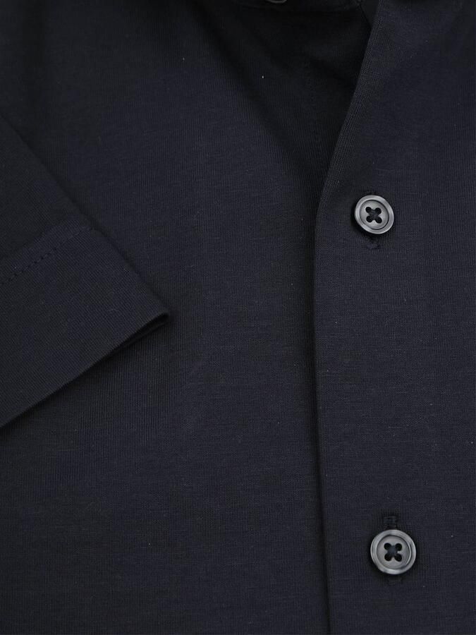 Suitable Overhemd Korte Mouw Shortsleeve Sorona Overhemd Erik Navy - Foto 4