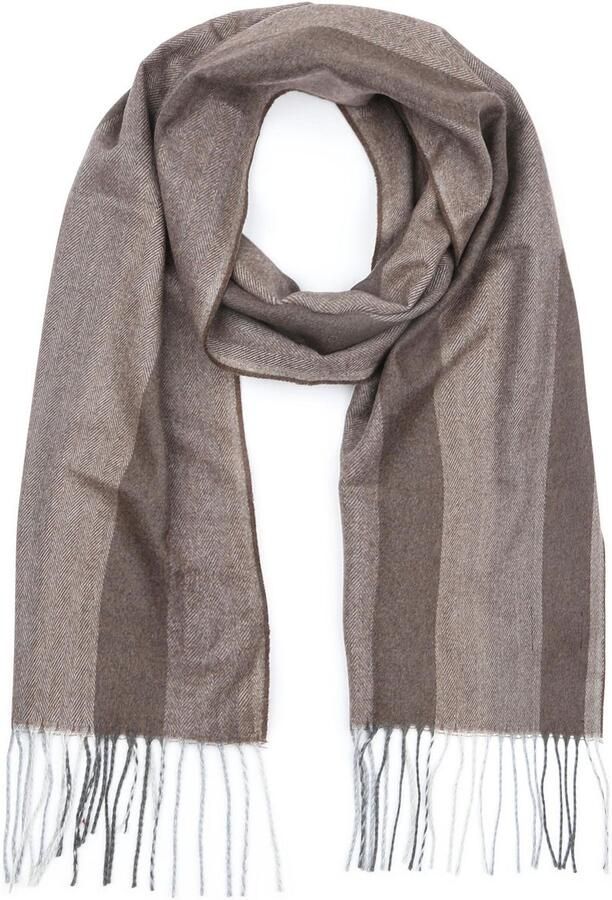 Suitable Sjaal Softfeel Herringbone Bruin
