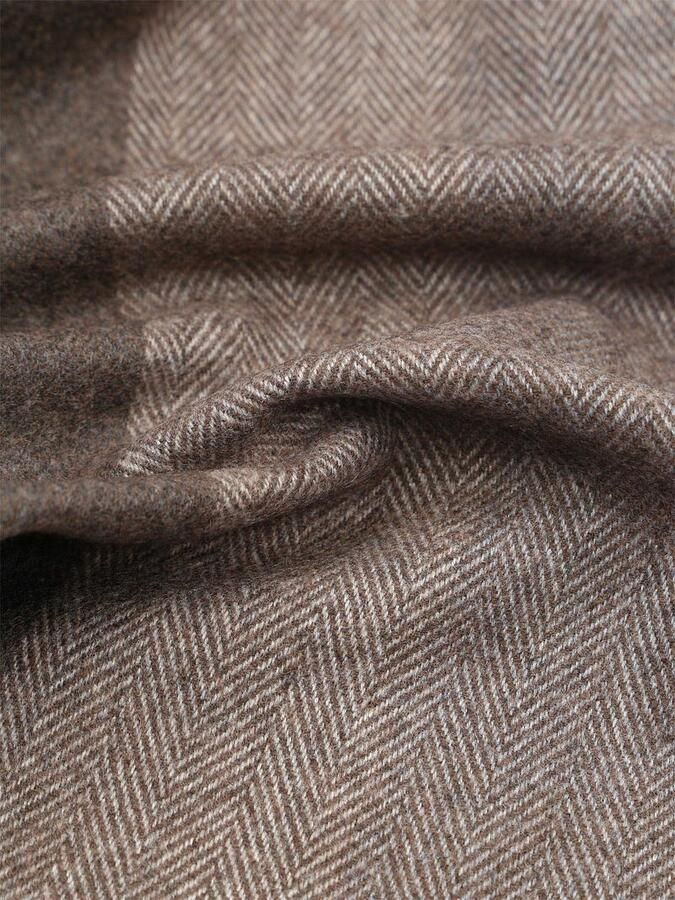 Suitable Sjaal Softfeel Herringbone Bruin - Foto 2