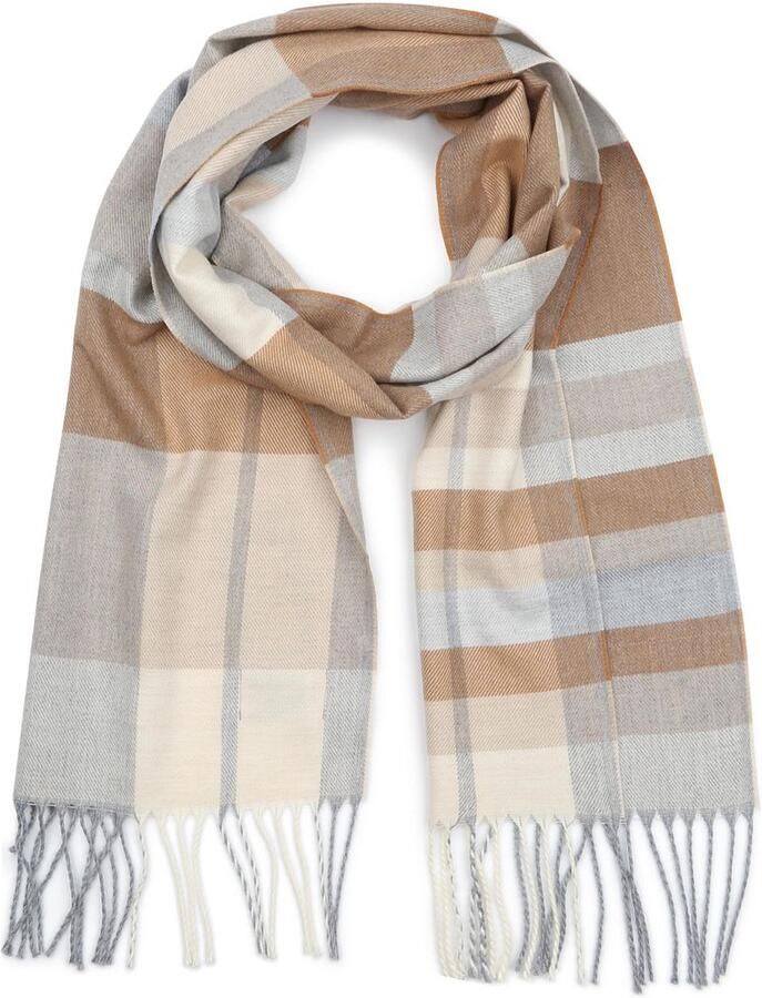 Suitable Sjaal Softfeel Ruiten Beige