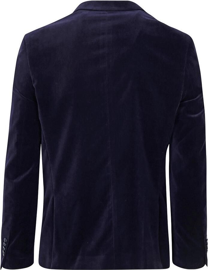 Suitable Smoking Blazer Velvet Navy - Foto 2