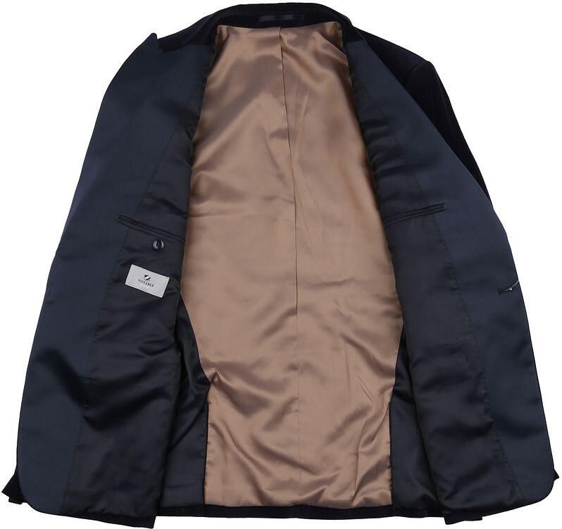 Suitable Smoking Blazer Velvet Navy - Foto 3