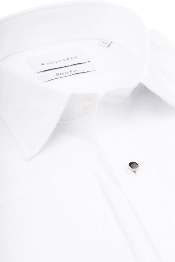 Suitable Smoking Overhemd Wit Slim-Fit - Foto 2