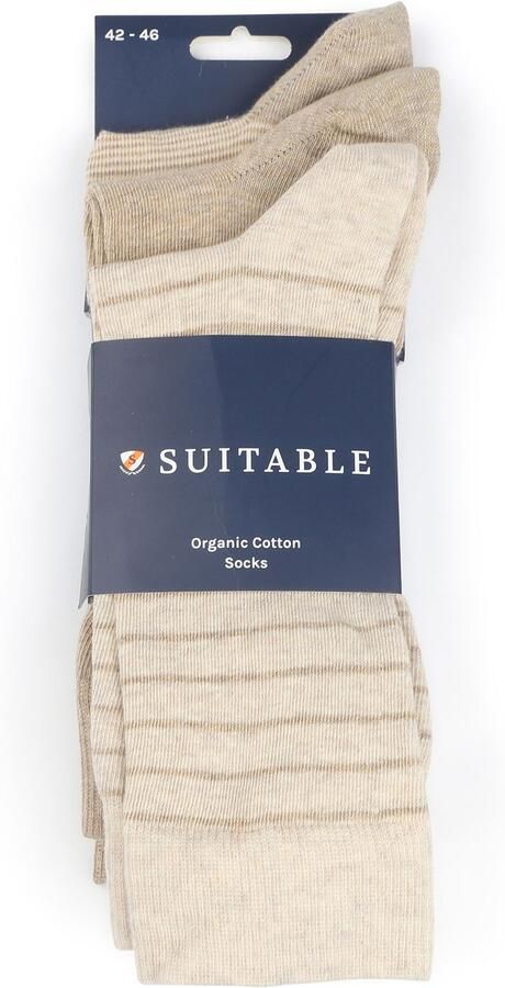 Suitable Socks Sokken 3-Pack Print Ecru - Foto 5