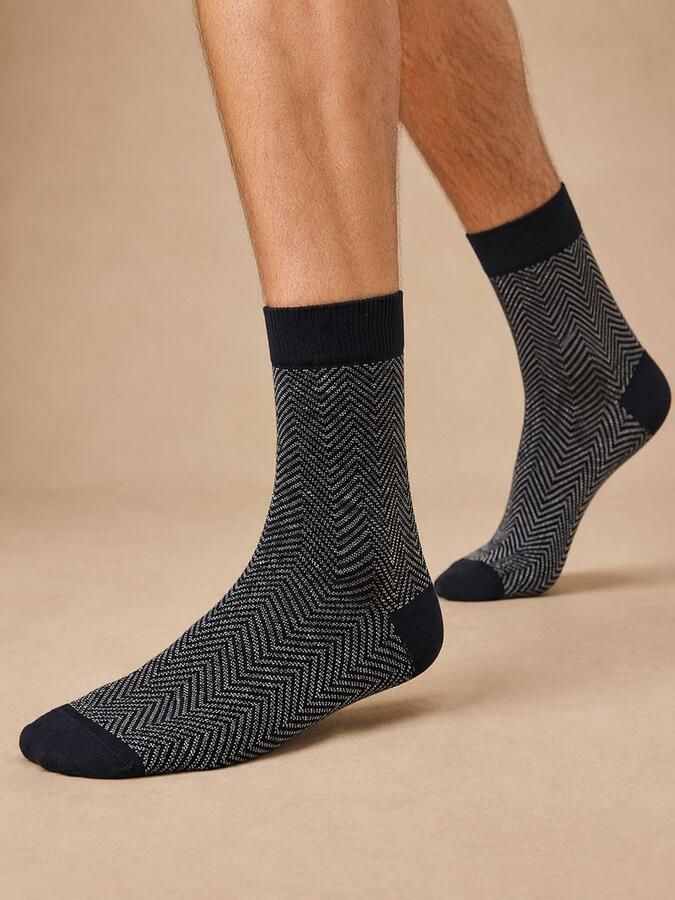 Suitable Socks Sokken 3-Pack Print Navy Multicolour - Foto 2