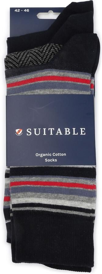 Suitable Socks Sokken 3-Pack Print Navy Multicolour - Foto 5