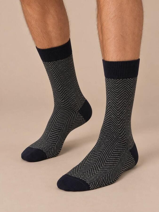 Suitable Socks Sokken 3-Pack Print Navy Multicolour - Foto 3