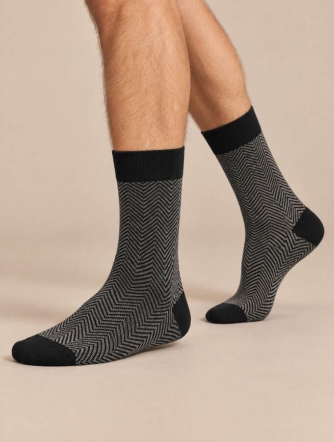 Suitable Socks Sokken 3-Pack Print Zwart Multicolour - Foto 3