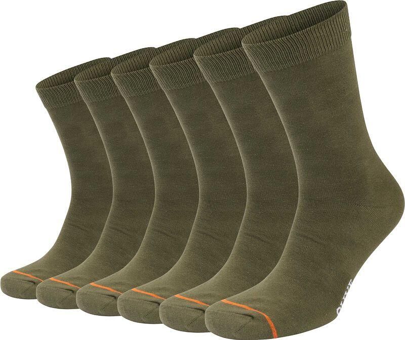 Suitable Socks Sokken 6 Paar Bio Olijfgroen - Foto 3