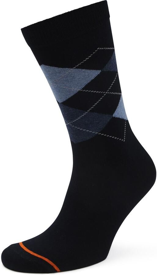 Suitable Sokken Argyle Navy