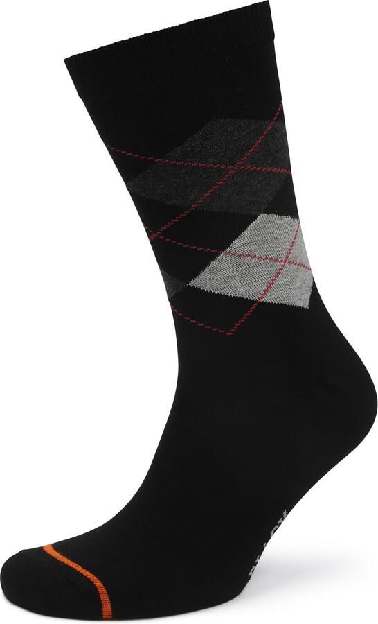 Suitable Sokken Argyle Zwart