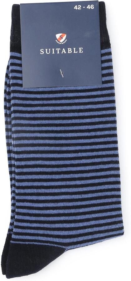 Suitable Sokken Streep Blauw - Foto 4