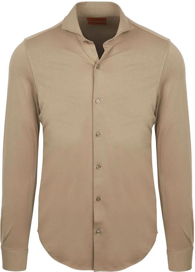 Suitable Overhemd Lange Mouw Sorona Overhemd Beige - Foto 4