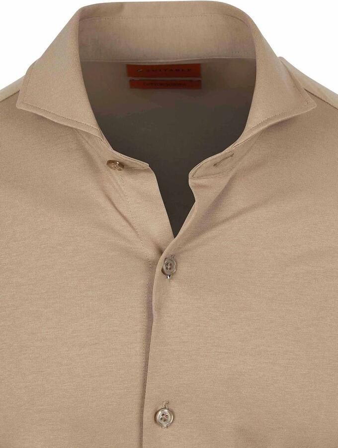 Suitable Overhemd Lange Mouw Sorona Overhemd Beige - Foto 3