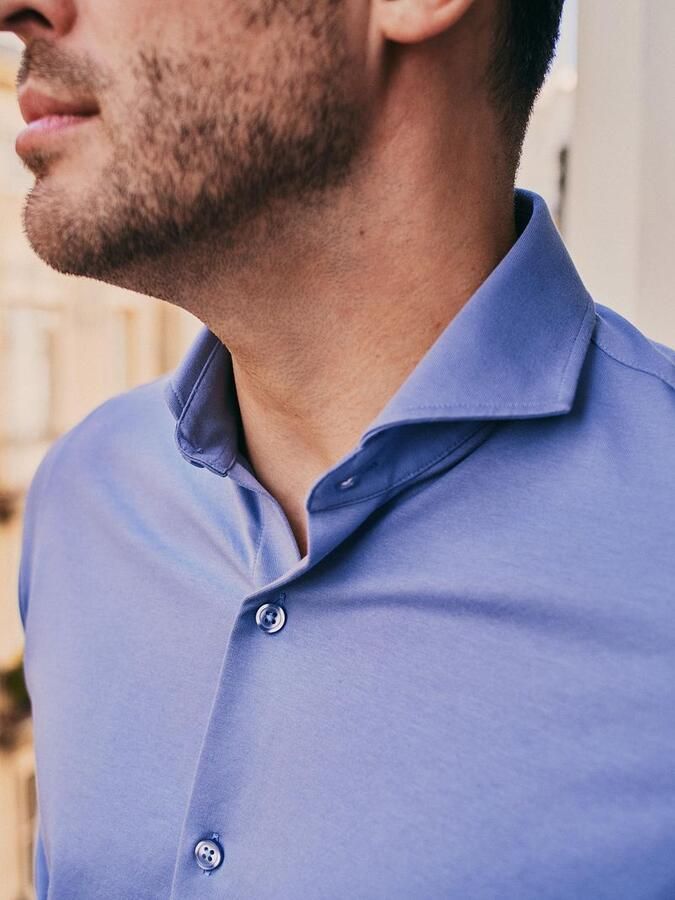 Suitable Overhemd Lange Mouw Sorona Overhemd Mid Blauw - Foto 2