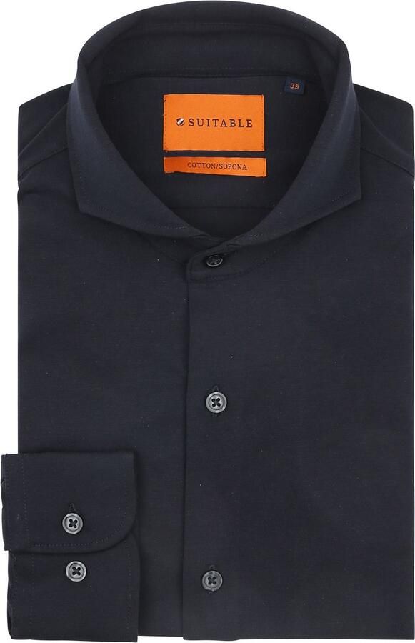 Suitable Sorona Overhemd Navy - Foto 1