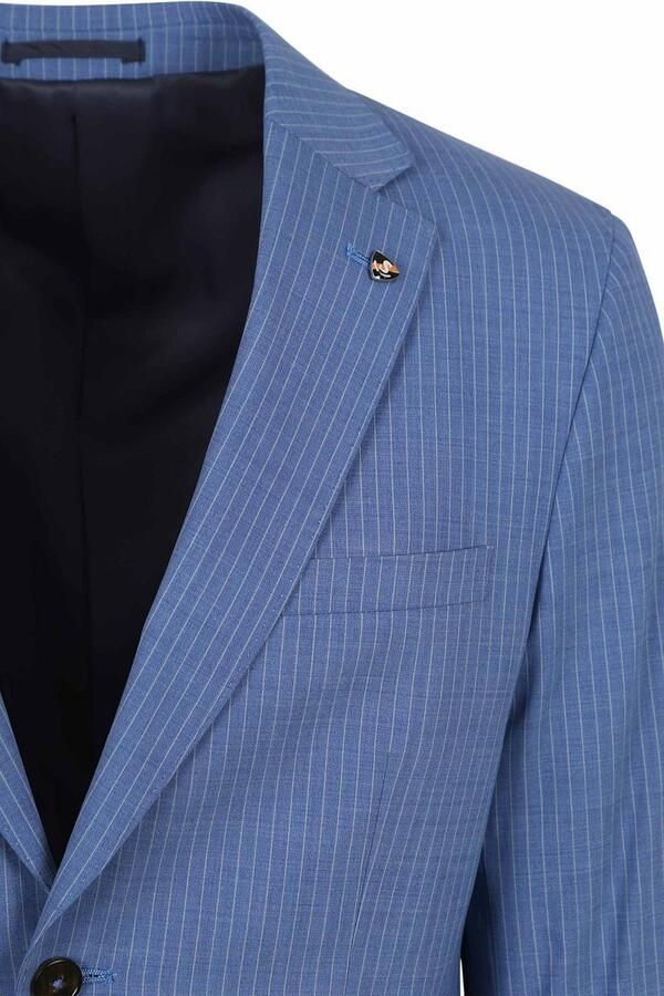 Suitable Strato Ossi Kostuum Wol Blauw