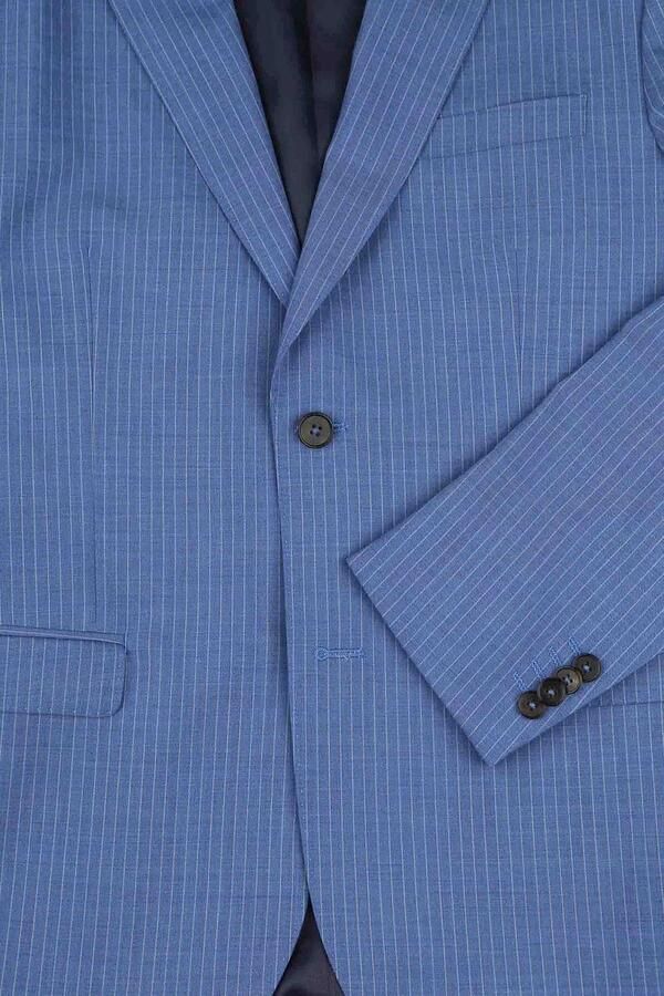 Suitable Strato Ossi Kostuum Wol Blauw - Foto 4