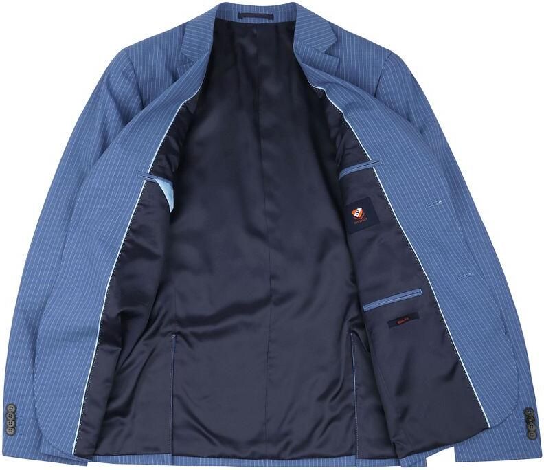 Suitable Strato Ossi Kostuum Wol Blauw - Foto 3