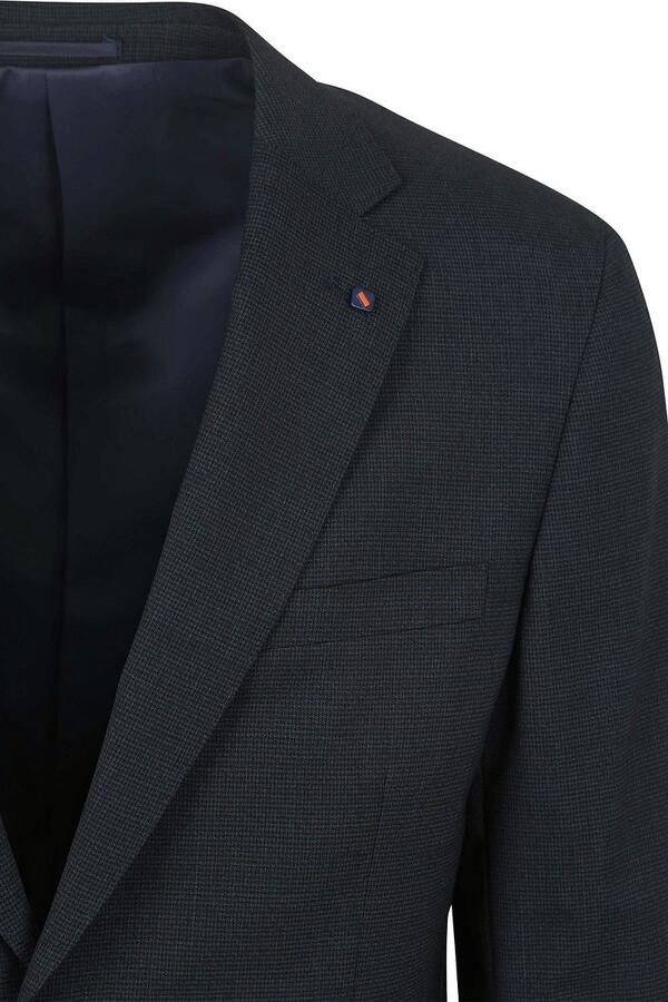Suitable Strato Pied De Poule Kostuum Wol Navy - Foto 4
