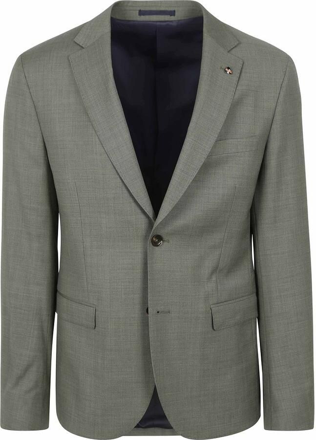 Suitable Strato Toulon Kostuum Wol Groen - Foto 3