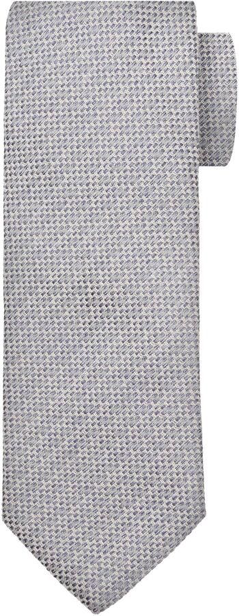 Suitable Stropdas Linnen Structuur Blauw