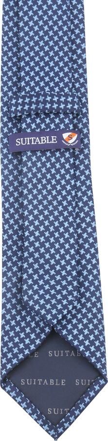 Suitable Stropdas Zijde Dessin Navy - Foto 2