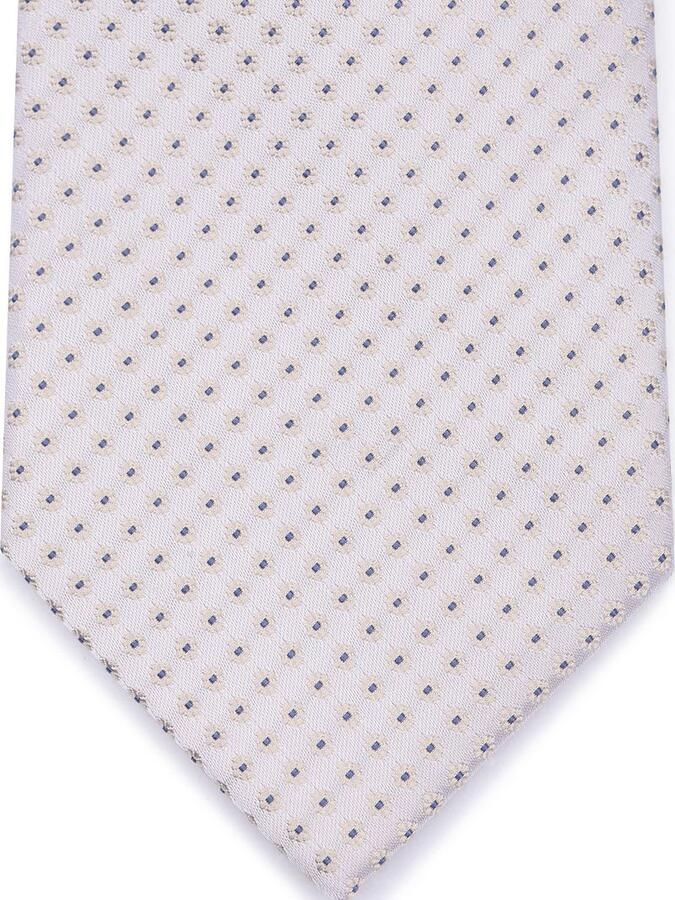 Suitable Stropdas Zijde Dots Off White - Foto 2