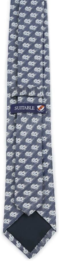 Suitable Stropdas Zijde Paisley Donkerblauw - Foto 2