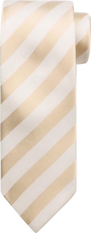 Suitable Stropdas Zijde Streep Beige