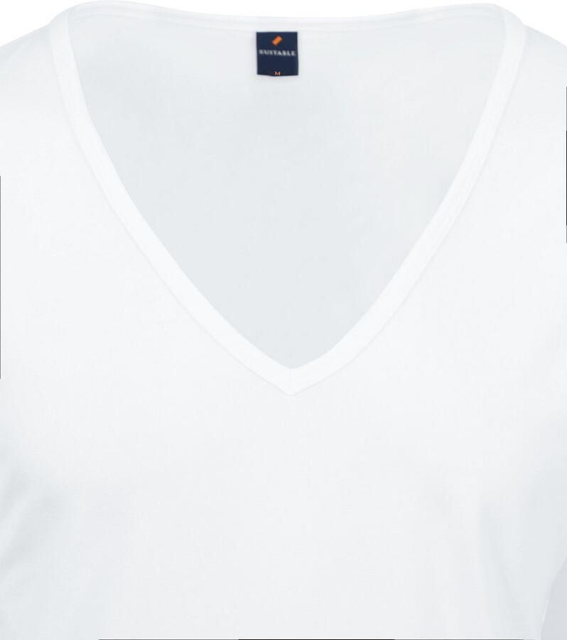 Suitable T-shirt Wit Diepe V-hals Vitaru Stretch 4 Pack - Foto 2