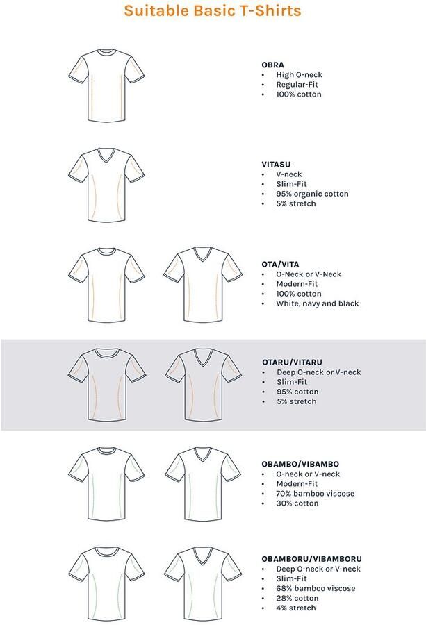 Suitable Otaru T-Shirt Brede Ronde Hals Wit 6-Pack - Foto 7