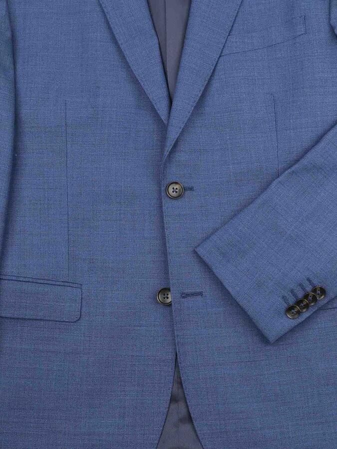 Suitable Toulon Kostuum Wol Blauw - Foto 3