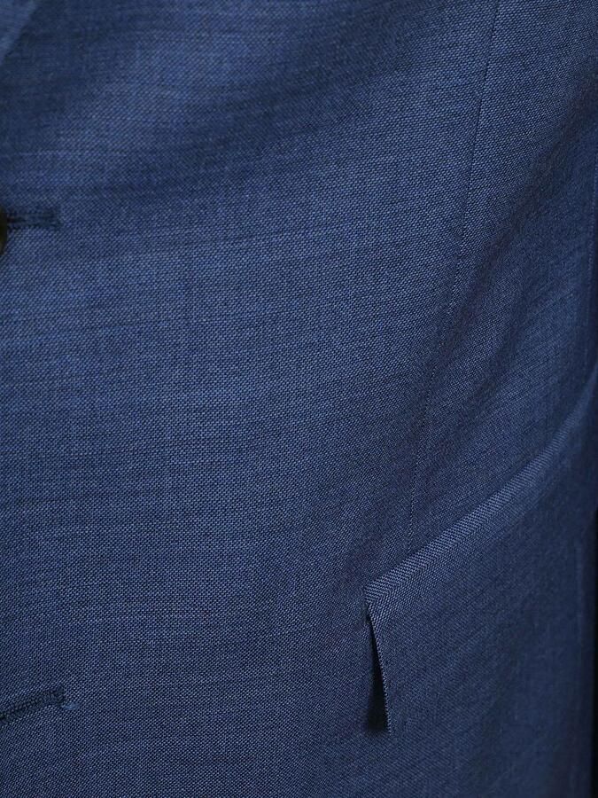 Suitable Toulon Kostuum Wol Blauw - Foto 4