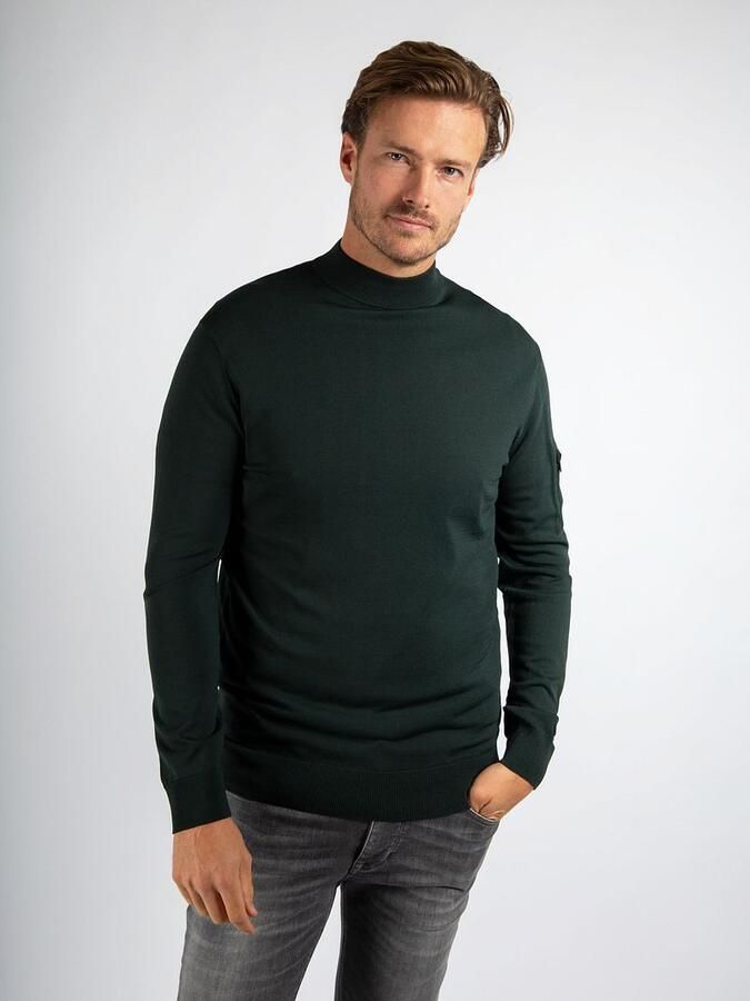 Suitable Trui Cooldry Knit Turtleneck Groen - Foto 3