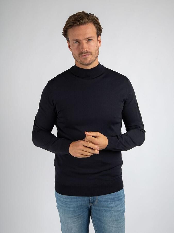 Suitable Trui Cooldry Knit Turtleneck Navy - Foto 3