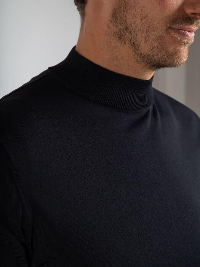 Suitable Trui Cooldry Knit Turtleneck Navy - Foto 4