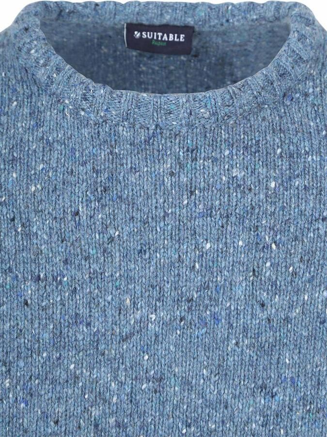 Suitable Trui Donnegal Tweed Eco Wool Blauw - Foto 2