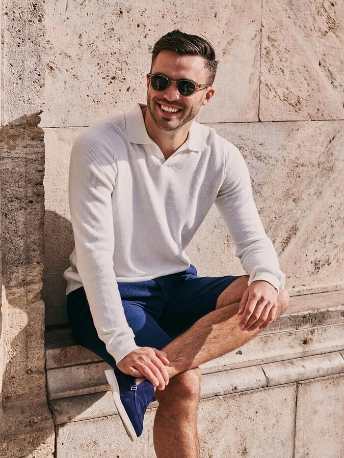 Suitable Polo Shirt Lange Mouw Trui Riva Knit Ecru - Foto 2