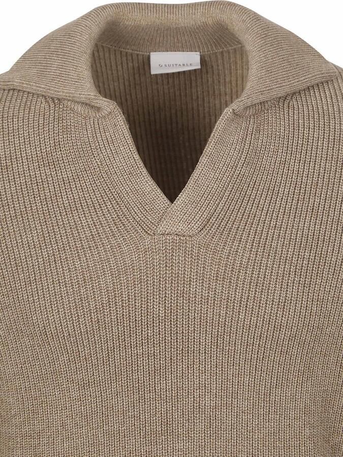 Suitable Trui Riva Knit Taupe - Foto 2