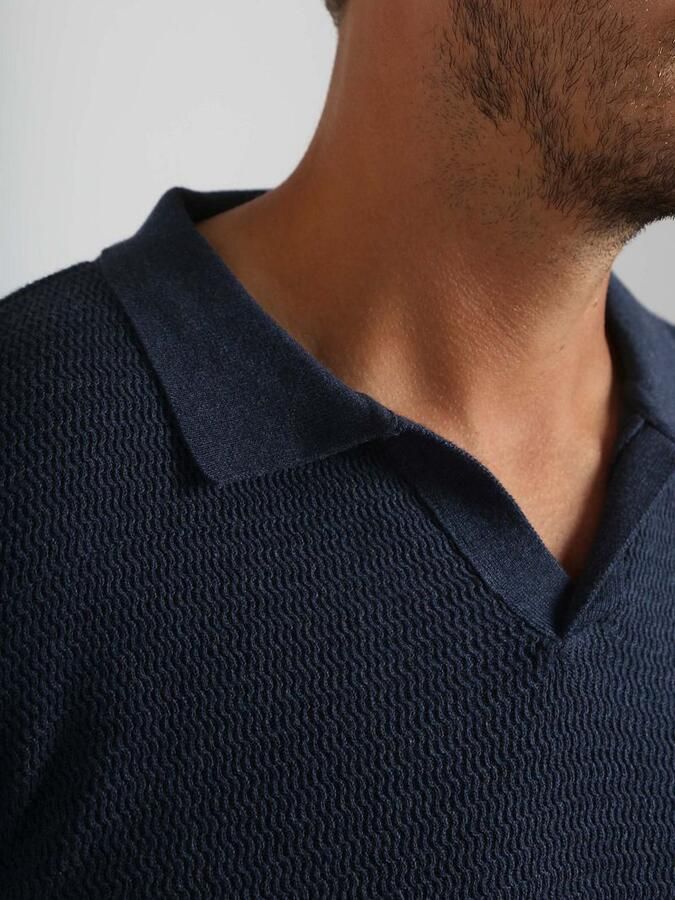 Suitable Trui Riva Structure Melange Navy
